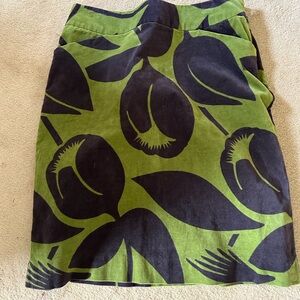Boden skirt velvety feel cotton blend pockets front & back